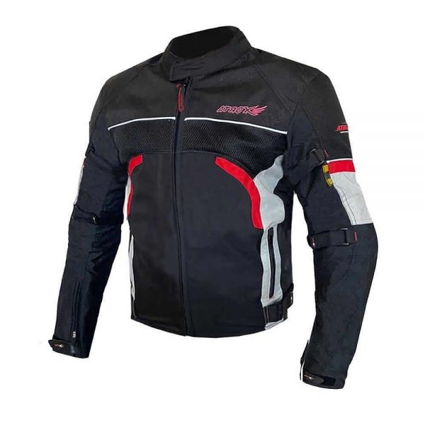 Chaqueta moto atrox at2309 verano neg roja