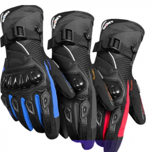 Guantes moto invierno acolchados e impermeables