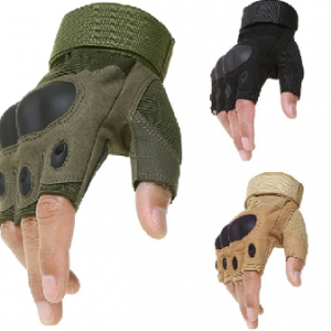 Guantes de MOTO medio dedo con protecciones